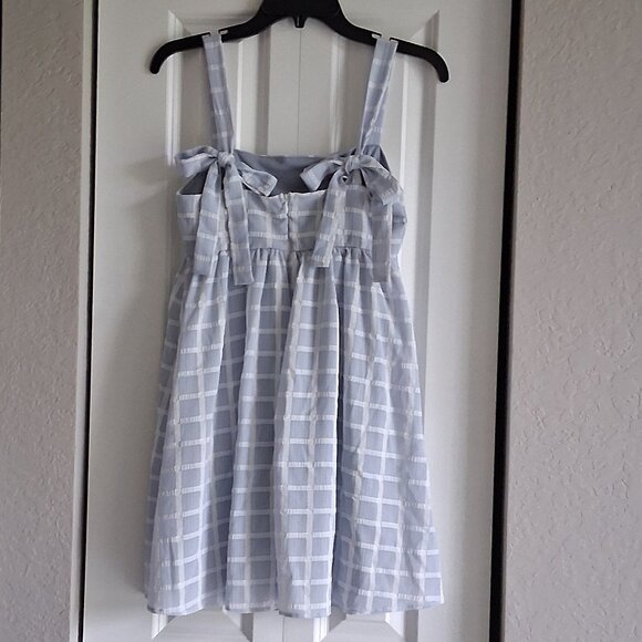 allison + kelly Light Blue & White Checkered Sundress Women's Size XS - Picture 5 of 15